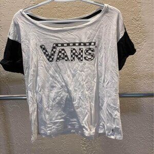 Women’s Vans black and white T-shirt size large
